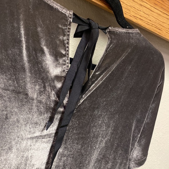Madewell Velvet Bow-Back Tee Dress size XS - Picture 10 of 13